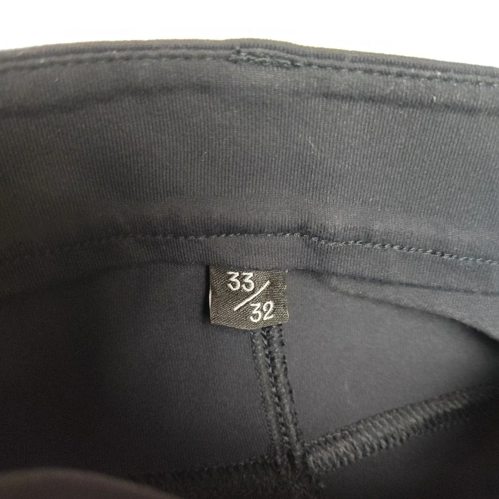 Public Rec Jogger Pants Men 33x32 Black Slim Stretch 5 Pocket Golf Nylon Spandex